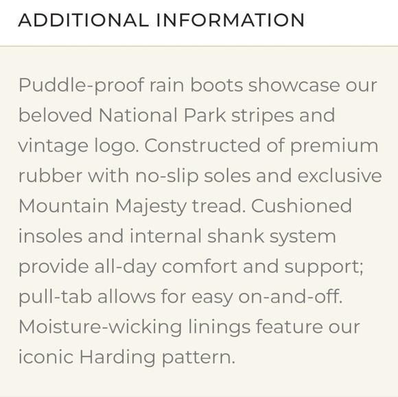 Pendleton Ankle Rain Boots Yosemite California National Park Blue Women's Size 6 - Picture 15 of 16